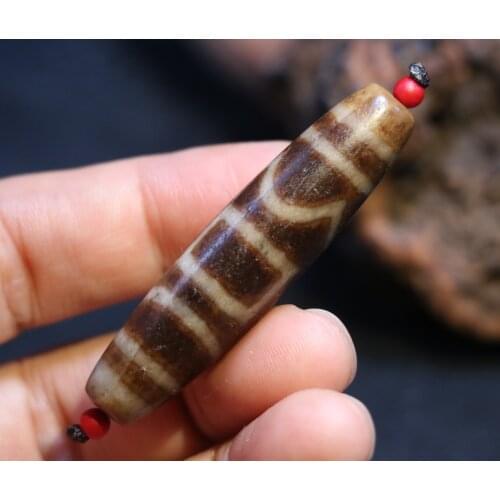 LKbrother Talisman Treasure Energy Tibetan old Agate Xizenghuaizhu dZi Bead Totem Amulet Pendant 4A UPD21028P20