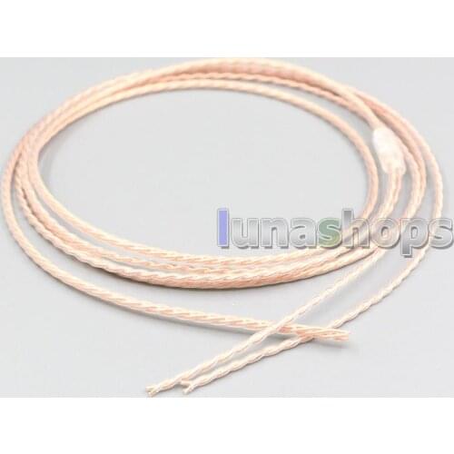 LN004810 Bulk 1.2m Pure 5N PCOCC Headphone Earphone Cable DIY Custom or repair earphone wire