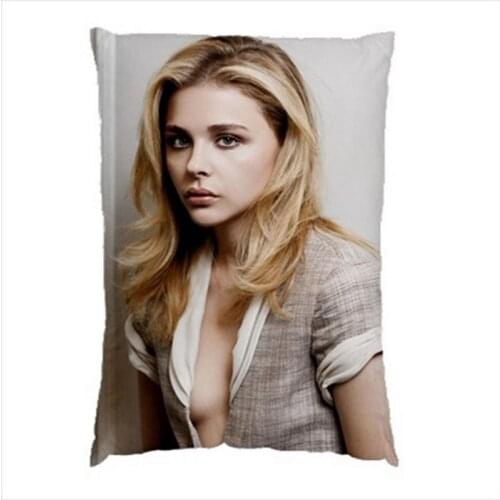New Chloe Grace Moretz Pillow Case Cover Zippered Chloe Moretz Custom Pillowcase Pillowcover Rectangle Soft Birthday Gifts Sham