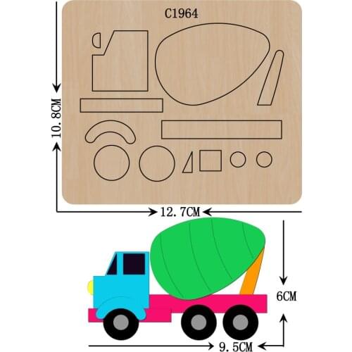 New Btruck Wooden die Scrapbooking C1964 Cutting Dies