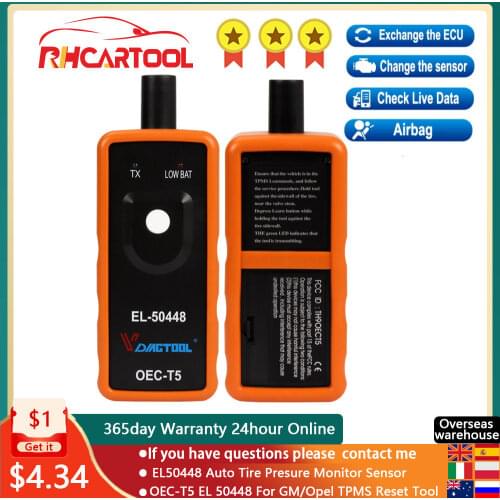 OBD2 Car accessories EL50448 Auto Tire Presure Monitor Sensor OEC-T5 EL 50448 For GM/Opel TPMS Reset Tool EL-50448 Electronic