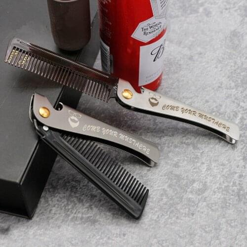 Stainless Steel Travel Portable Pocket Hair Beard Metal Comb