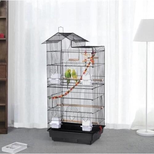 Practical Wire Bird Cage Large Birdcage Cover Pet Canary Parrot Cage Blackout Large Aviary Canary Parrot Roller Cage HWC