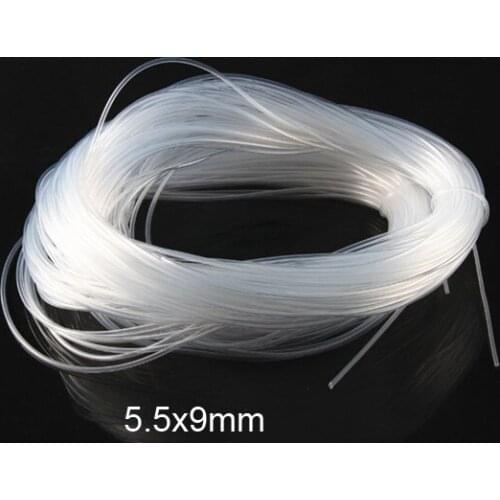 5.5x9mm Transparent silica gel tube food grade silicone tube lucency silicon hose FDA tasteless capillary tubing