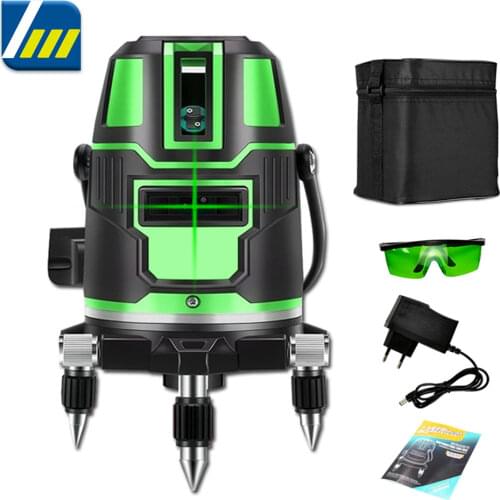 Green Laser Level 360 Self-Leveling Horizontal And Vertical Cross 2 3 5 Lines Laser Leveling Device Tools with Box Dropshipping