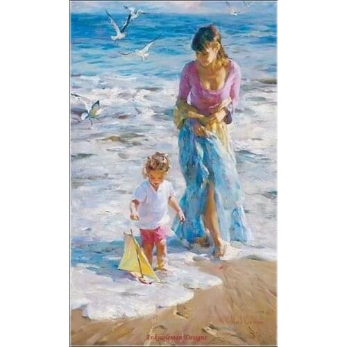 Counted Cross Stitch Kits Needlework - Crafts 14 ct Aida DMC Color DIY Arts Handmade Home Decor - Precious Moment