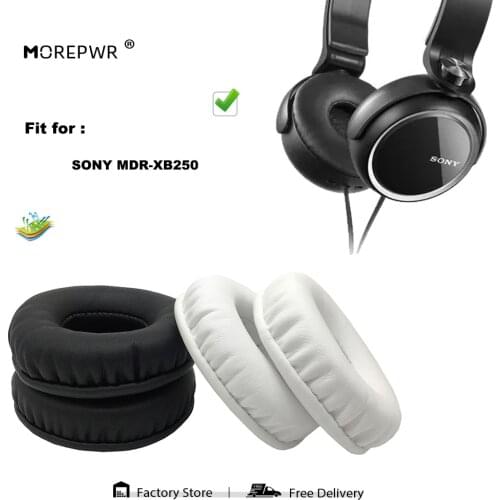 Replacement Ear Pads for SONY MDR-XB250 MDR XB 250 MDRXB250 Headset Parts Leather Cushion Velvet Earmuff Headset Sleeve Cover