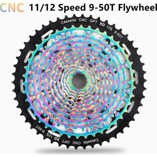 Bicycle Cassette CNC Flywheel 11 Speed 12Speed Mountain Bike Parts 9-50T Integrated Flywheel Cassette 12 Speed 11Speed Cassette