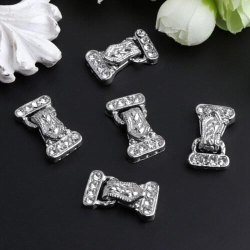 5Pcs Fashion Magnetic Jewelry Clasps 3 Strand Rhinestone Jewelry Accessories DIY Jewelry Making New
