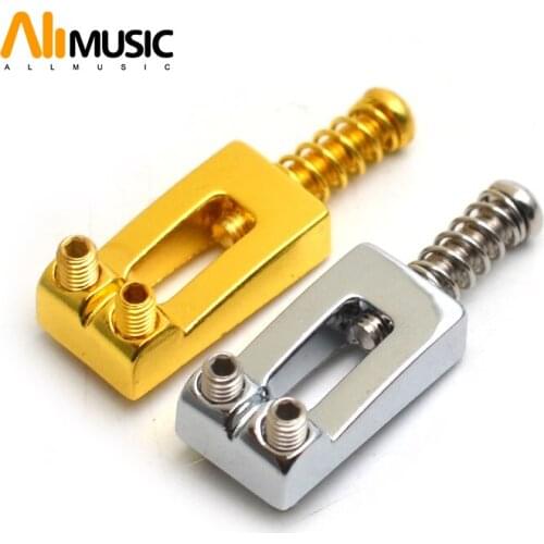 6pcs/set Concaved Type Electric Guitar Tremolo Bridge String Saddles 20.5*10.5mm Chrome/Gold
