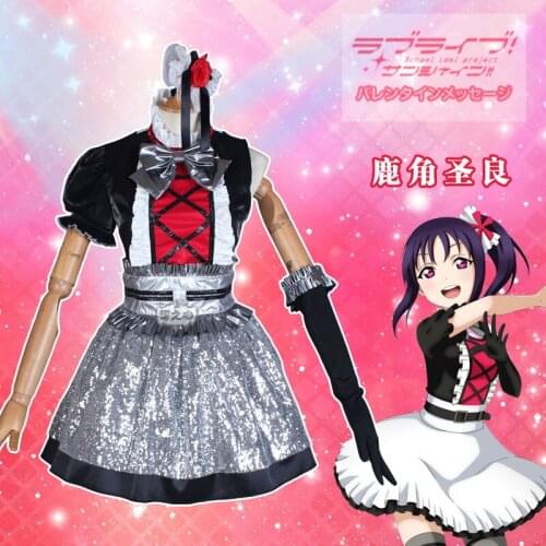 Anime LoveLive! Sunshine!! Kazuno Leah Cosplay Costume Saint Snow Sexy Paillette Skirt Role Play Clothing High-End Custom Make