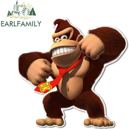 EARLFAMILY 13cm x 12.9cm for Arcade Donkey Kong Car Sticker Snowboard Car Styling Decal Vinyl material Trunk Laptop Decoration