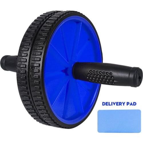 No Noise Abdominal Wheel Ab Roller with Mat For Arm Waist Leg Exercise Gym Fitness Equipment