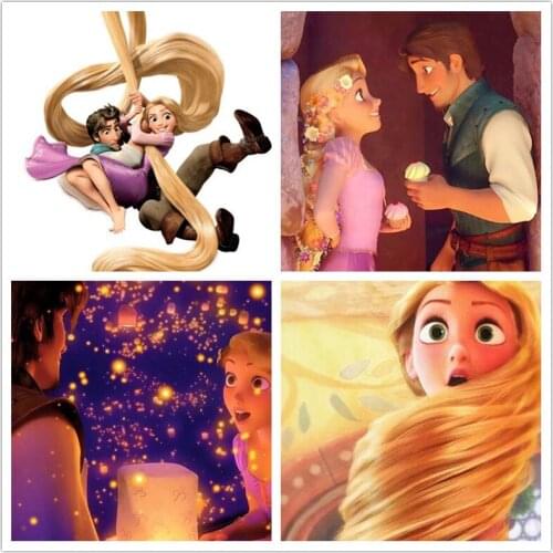 Disney Rapunzel 5d Diy Diamond Painting Full Circle Diamond Embroidery Kit Exquisite Home Artifact Decoration Gift