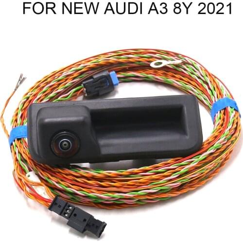 FOR NEW AUDI A3 8Y 2021 - High Line Rear View Camera With Guidance Line + Wiring Harness
