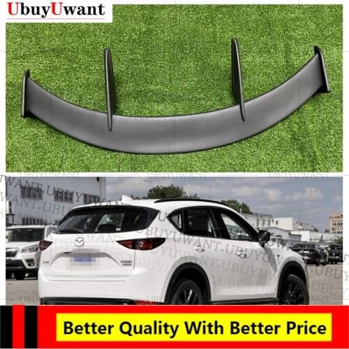EPFBSQP For Mazda CX-5 HatchBack 2017 - 2021 Car Tail Wing Decoration Carbon Fiber / FRP Rear Trunk Spoiler Car Styling