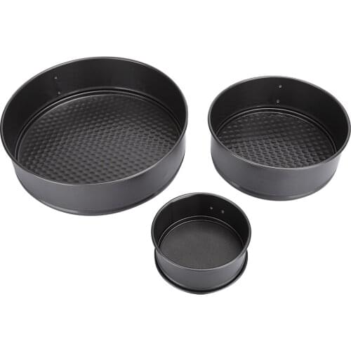 3Pcs/Set 12cm 18cm 24cm Removable Bottom Round Shape Buckle Cake Mold Baking Mold DIY Baking Accessories Nozzles For Cake