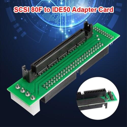 Converter Card SCSI80F IDE50 SCSI SCA 80 Pin to 50 Pin IDE Computer Hard Drive Adapter Card Module Board Accessories