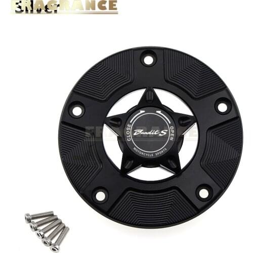 Gas Fuel Tank Cap for Suzuki GSF650S Bandit S GSF1200S GSF1250S 2007-2012 Bandit Motorcycle CNC Quick Release Cover