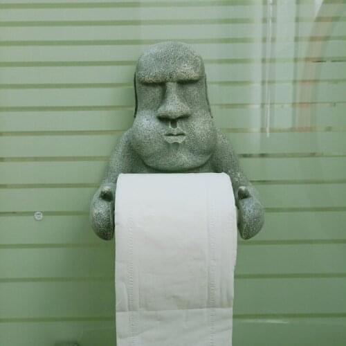 Moai, Easter Island, Tissure Paper Holder,Ahu