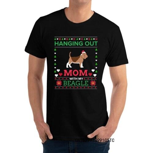 Printed Beagle Ugly Christmas Sweater Xmas Gift Men T Shirts Latest Summer/Autumn Crew Neck Premium Cotton Tops Shirts Man Tees