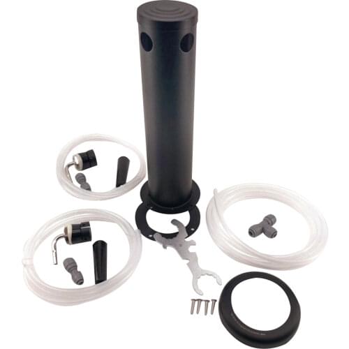 Double Tap Black Phantom Font Kit with SS Duotigh Shot shank and Black handle (Without Tap)