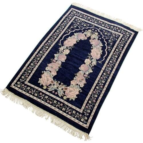New Islamic Muslim Prayer Mats Carpet Travel Prayer Blanket Home Decor Non-Slip Tassel Bedside Rug Door Floor Rugs 70*110cm