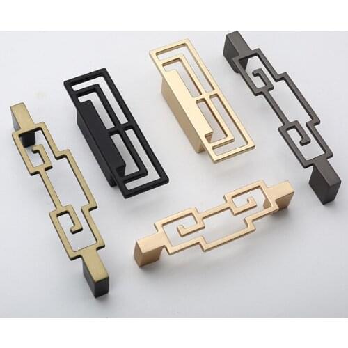 New Chinese Retro Antique Zinc Alloy Drawer Cabinets Handles Wardrobe Doorknob Furniture New Stylish Handles drawer knobs