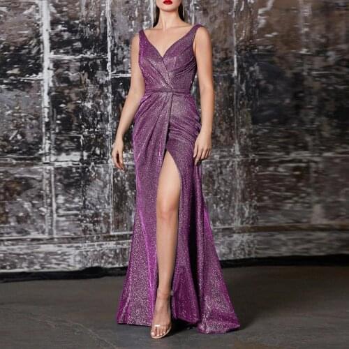Sexy Women V-Neck Hollow Out Sleeveless Long Dress Elegant Solid Lady Draped Party Maxi Dress Summer Autumn Femme Ball Dresses
