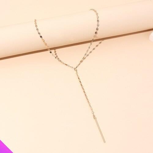 Simple Tassel Pendant Necklace Ladies Jewelry Fashion Gift 2021 New Product