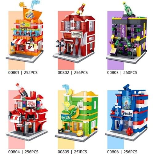 A Variety Of City Street Scene Simulation Fun Building Blocks Toys For Boys And Girls Birthday Gifts To Decorate The Room