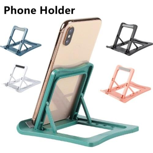 Foldable Phone Holder Desk Stand For Mobile Phone Tripod For iPhone Huawei Xiaomi 4-level Height Adjustable Desk Holder Stand