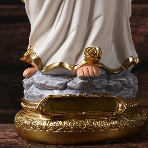 12 Inch Tall Our Lady of Lourdes Statue Blessed Virgin Mother Mary Figurine Catholic Religious Gift