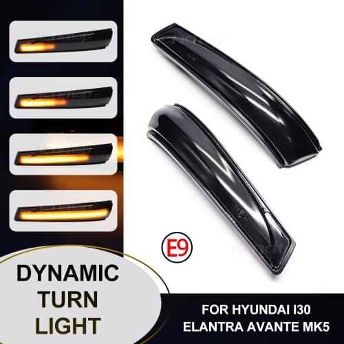 LED Dynamic Turn Signal Light For Hyundai I30 Elantra Avante MK5 MD Veloster 2011-2015 Blinker Direction Indicator