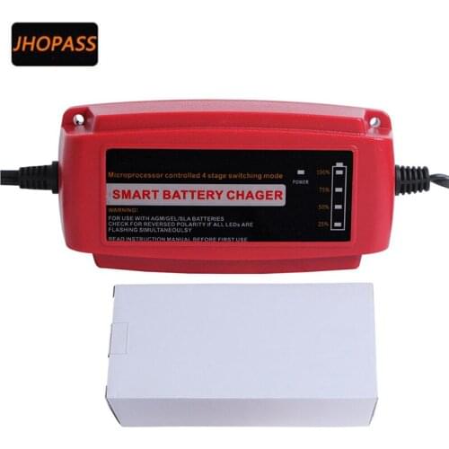 Smart 12V 5A LED screen repair lead acid battery charger for motorcycle/car output voltage 220V charger