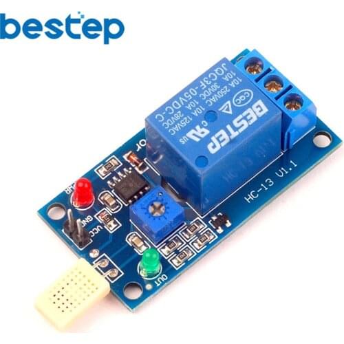 DC 5V 1 Channal 1CH Humidity Sensor Switch Relay Module Control Board Humidity Sensor Module