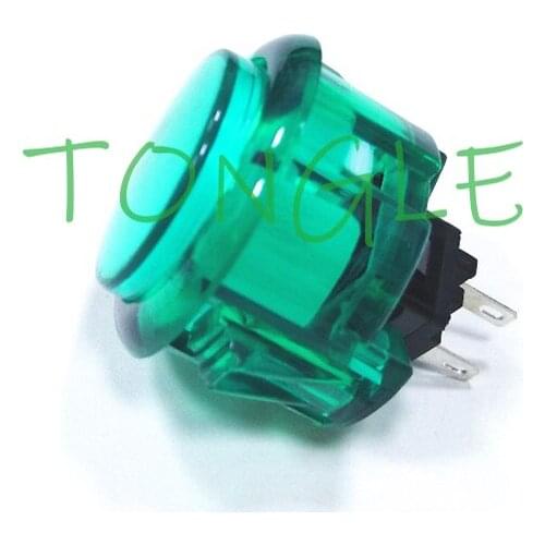 10pcs Transparent No LED Arcade 30mm Push Button Replace SANWA OBSF-30 OBSN-30 OBSC-30 for DIY Raspberry pi MAME PC Pandora Game