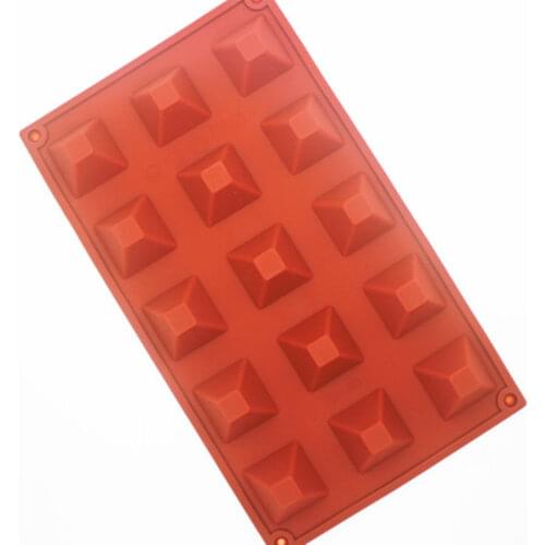15 hole pyramid silicone mold ice cube tray cake mould kitchen tool