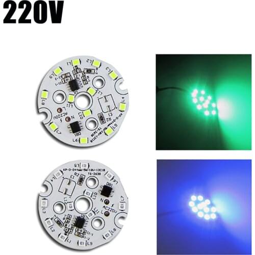 220V LED Chip Blue Light Green Light LED Lamp 5W Linear USB-HID Solution High Voltage Pcb Color Light Source Board 2835 SMD