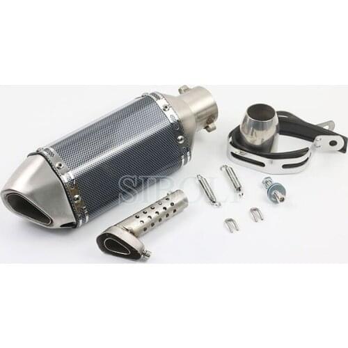 38-51MM Universal Motorcycle Exhaust Modified Muffle Pipe GY6 Scooter Small Hexagonal Motorbike Exhaust Pipes AK035