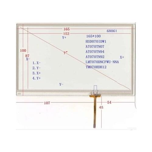 4068061 New 7 Inch Touch Screen 165*100 mm for Car dvd GPS