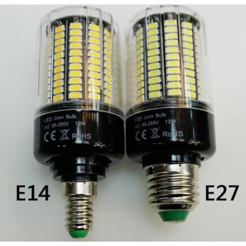 85-265V SMD 5736 Lampada Real Watt 3W 5W 7W 9W 12W 15W E27 E14 LED Corn Bulb LED lamp spot light brighter than 5730