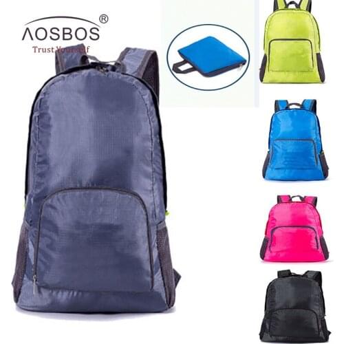 Aosbos Men and Women Outdoor Sports Climb Backpack Gym Travel Bag High Quality Nylon Waterproof Bag Leisure Travel Backpack