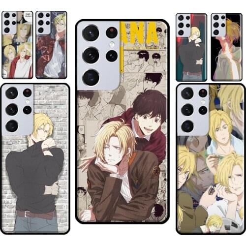Banana Fish Ash Lynx Phone Case For Samsung Galaxy S8 S9 S10 Plus S20 FE Note 10 Plus Note 20 Ultra S21 Coque