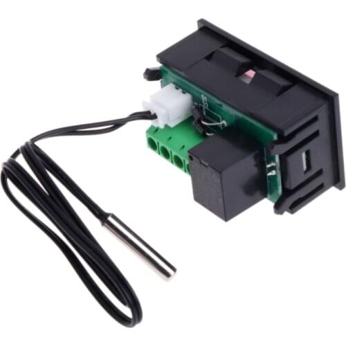 W1218 Digital Thermostat DC12V Temperature Controller For Incubator w/ Probe Red