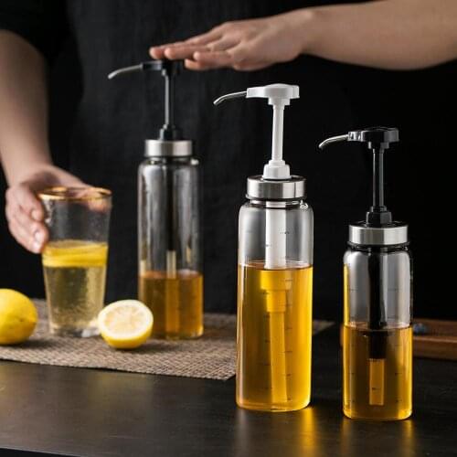 300/500ml Bee Honey Drip Dispenser Bottle Glass Honey Jar Container Storage Pot Squeeze Bottle Kitchen Accessories Oil Dispenser