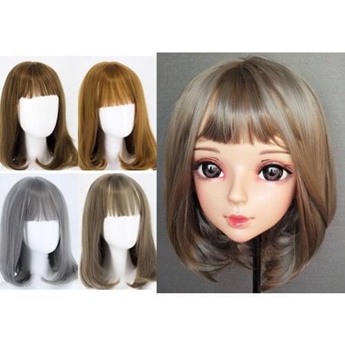 DM-WIG08) Resin Japan Anime Kigurumi Cosplay Mask Lolita Crossdressing BJD Masks' WIG 40cm