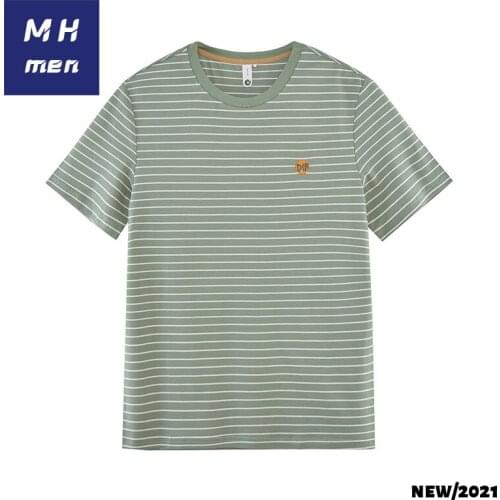 Mens wear spring and summer new street fashion speed creative embroidery leisure round neck mens T-shirt short sleeve mens