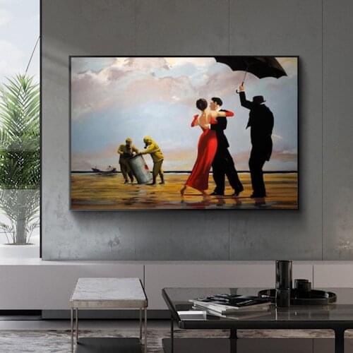 Dancing Edward Hopper Canvas Paintings Abstract Street Art Canvas Posters And Prints Modern Graffiti Wall Art Picture Home Decor