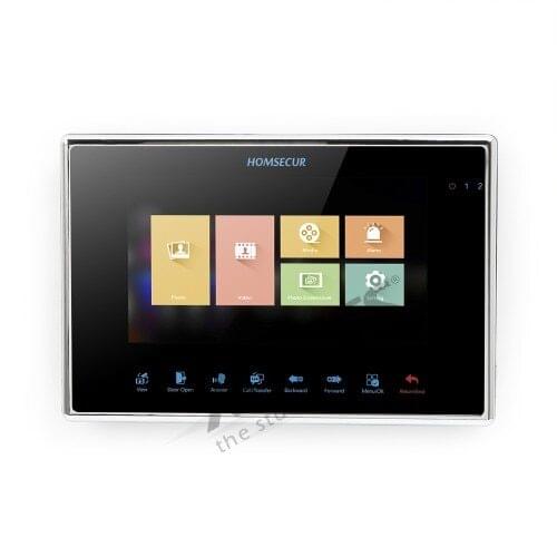 HOMSECUR BM719HD-B Monitor With Touch Button For HDK Video Intercom System